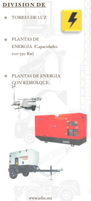RENTA DE EQUIPO DE ENERGIA